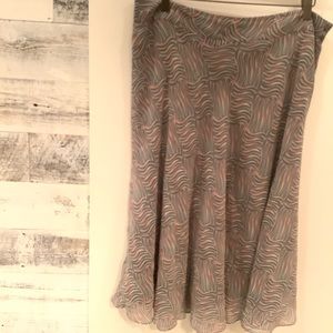 5 for $15 Anne Klein A-line Silk Skirt Size 14